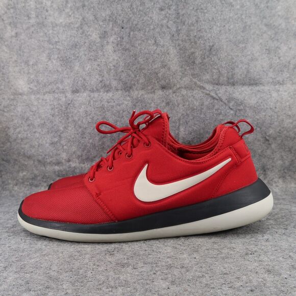 Nike Shoes Mens 14 Sneakers Athletic Roshe Two Trainers Sport Running Active Red - Picture 4 of 12